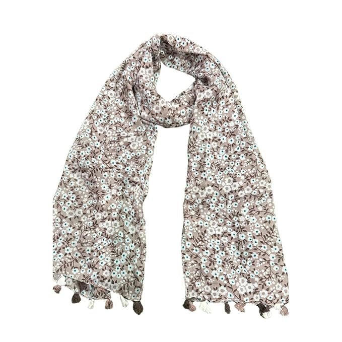 71orl1Bk-LL._SX679_ Printed Cotton Blend Scarf for Women, Lightweight Soft Scarves Stoles for Summer & Winter - Image 1