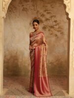 Women's Embroidery Saree With Unstitched Blouse